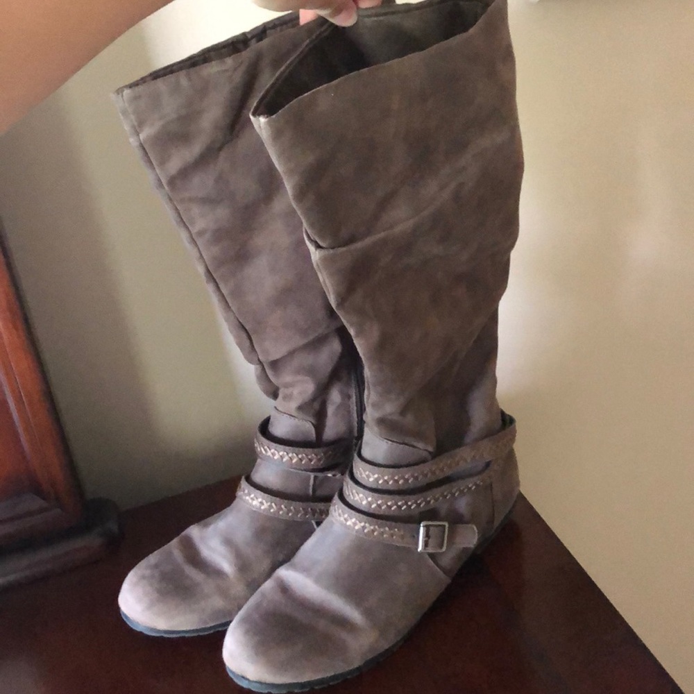 Faux Leather Boots